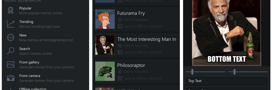 Meme Generator Suite app upgraded for Windows 10 Mobile